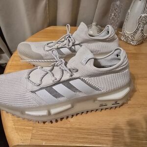 Adidas White Knit Sneakers